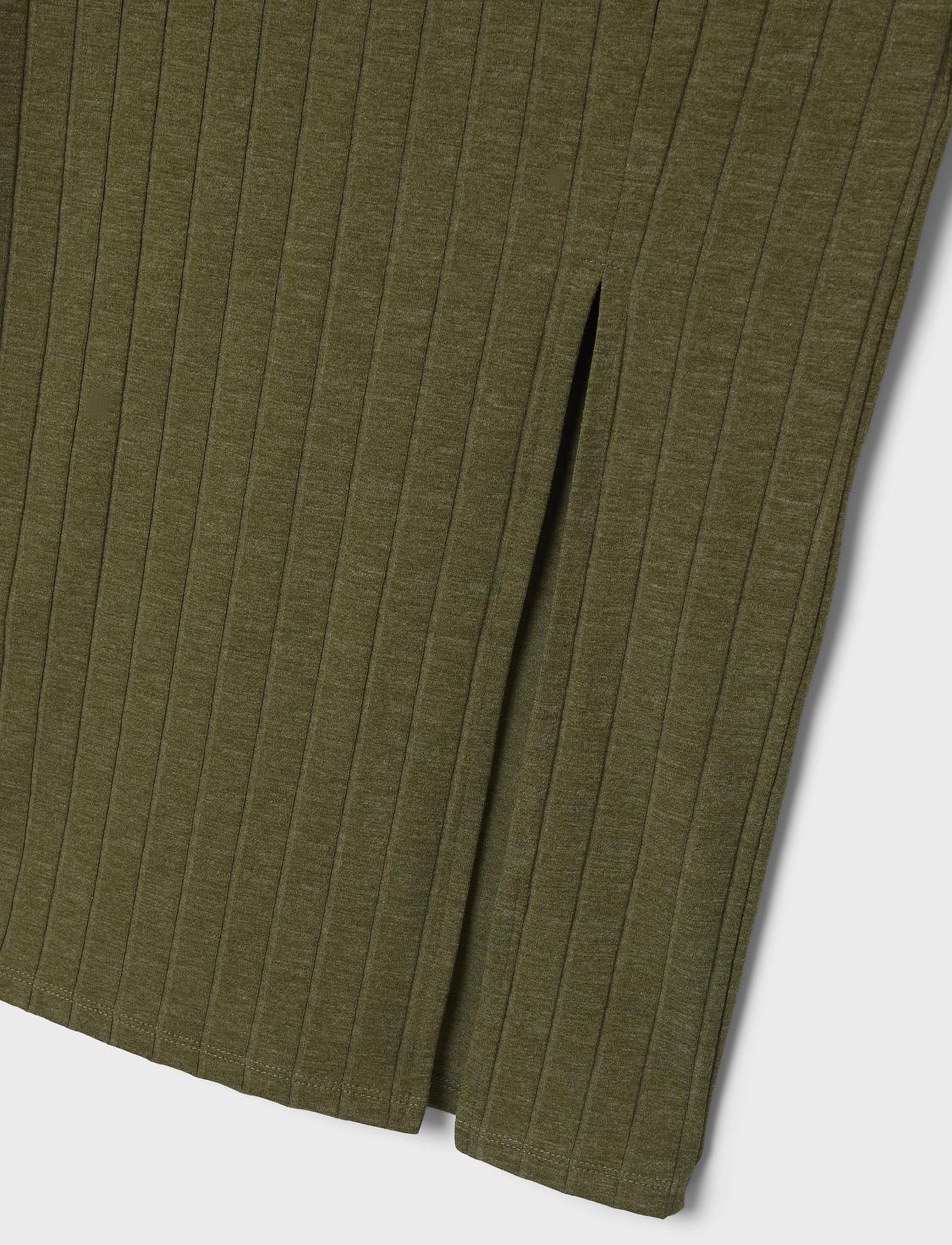 LMTD - NLFLUNNE LONG SLIM SKIRT - winter moss - 3