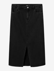 LMTD - NLFNECE DNM LONG SKIRT - jeansowe spódnice - black denim - 0