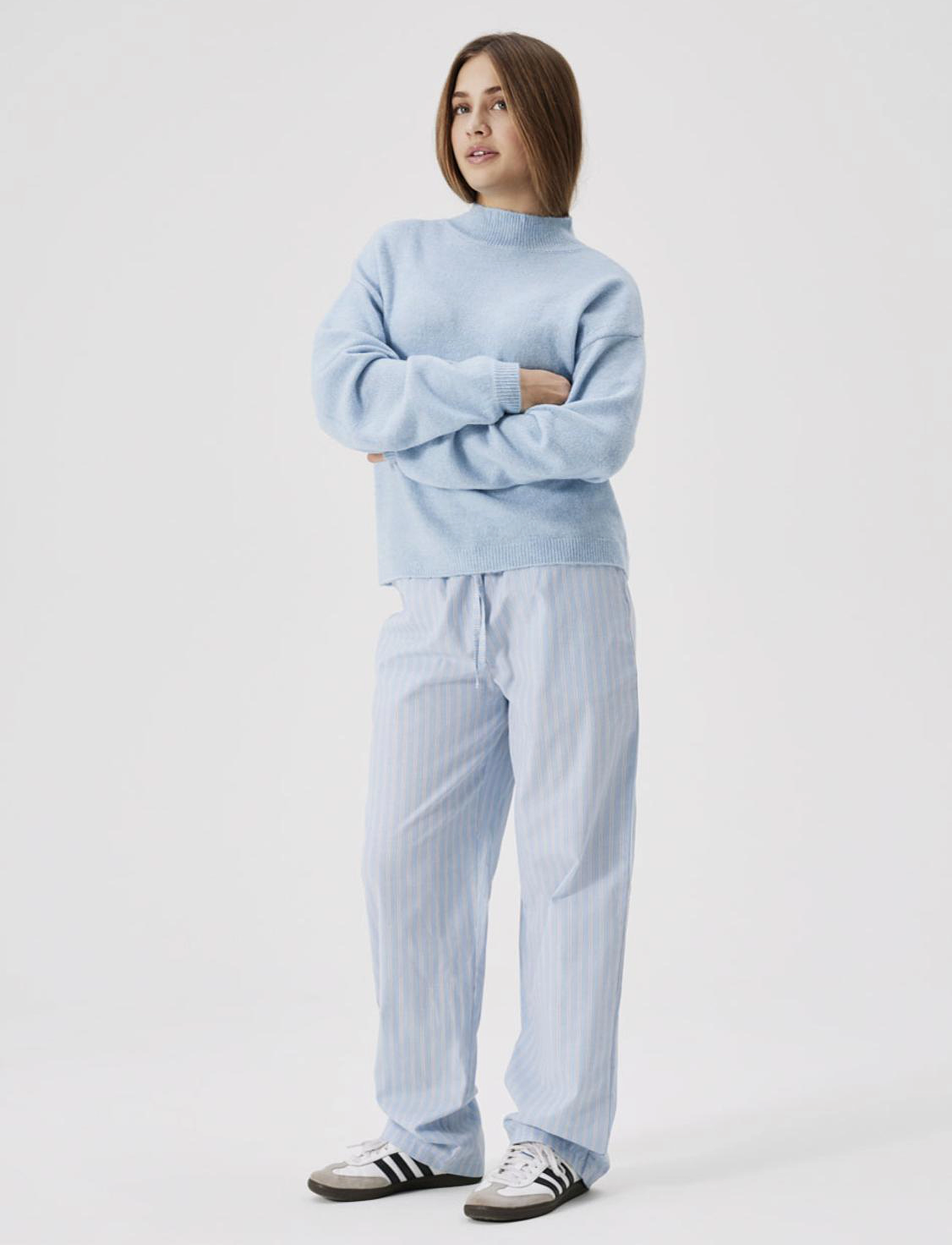 LMTD - NLFRILUCCA POPLIN PANT - glacier lake - 4