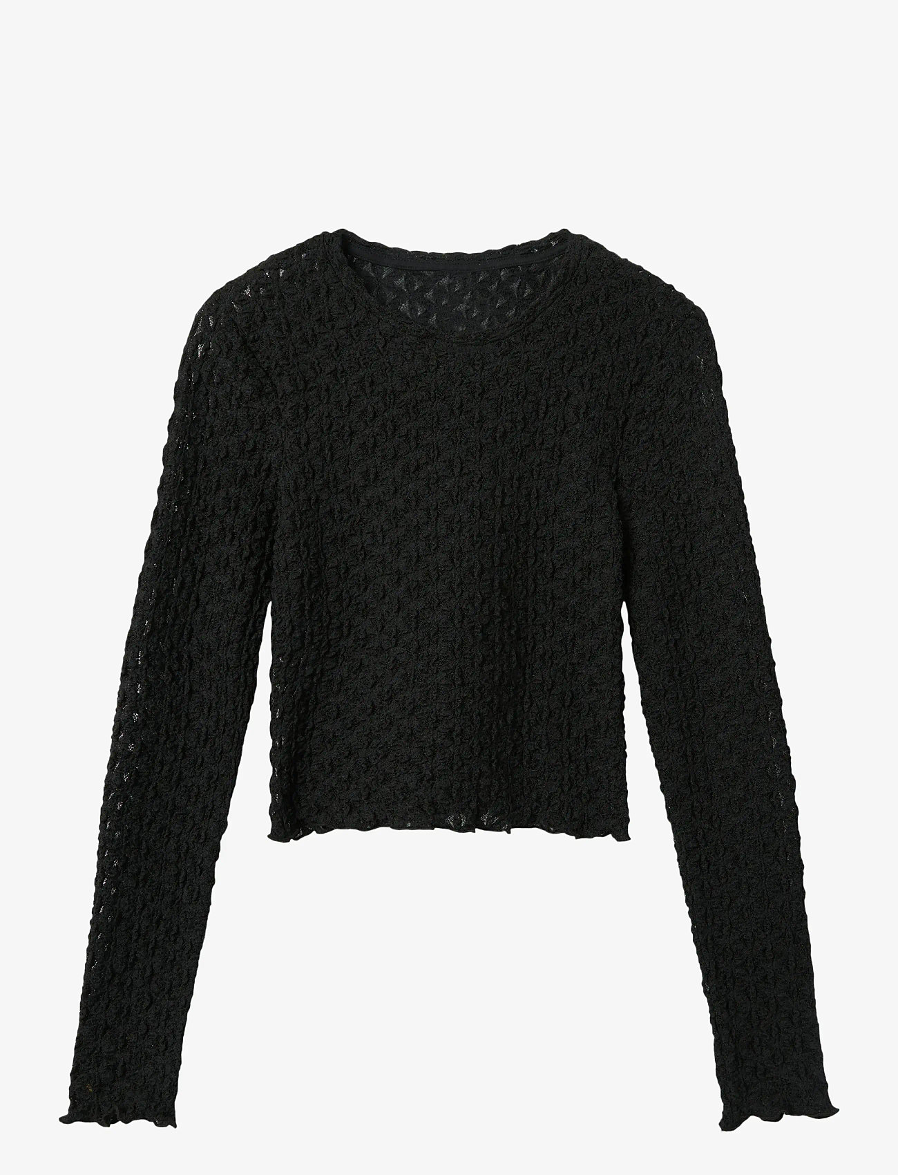 LMTD - NLFRALMA LS CROP TOP - black - 0