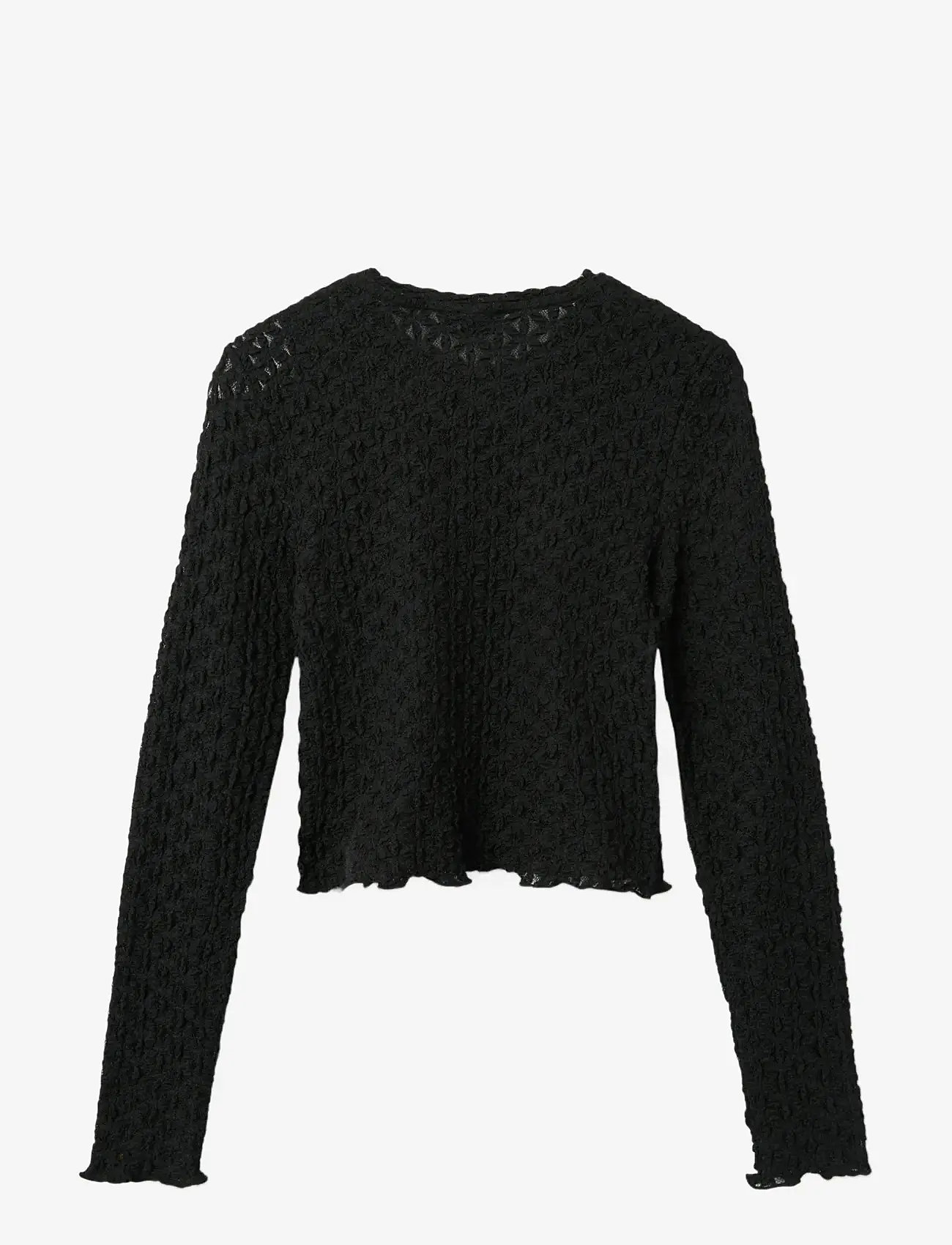 LMTD - NLFRALMA LS CROP TOP - black - 1