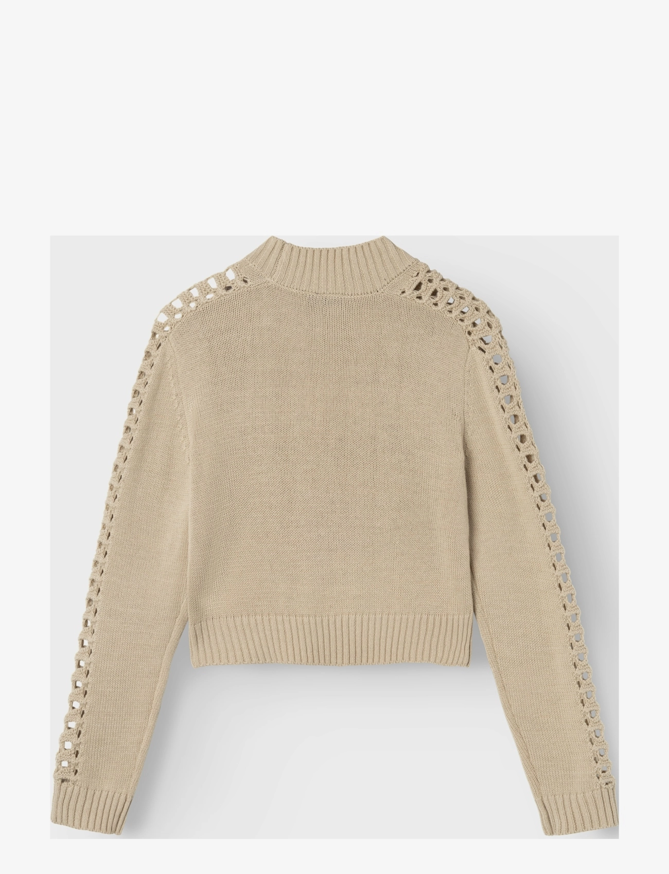 LMTD - NLFNILUCCA LS SHORT KNIT - peyote - 1