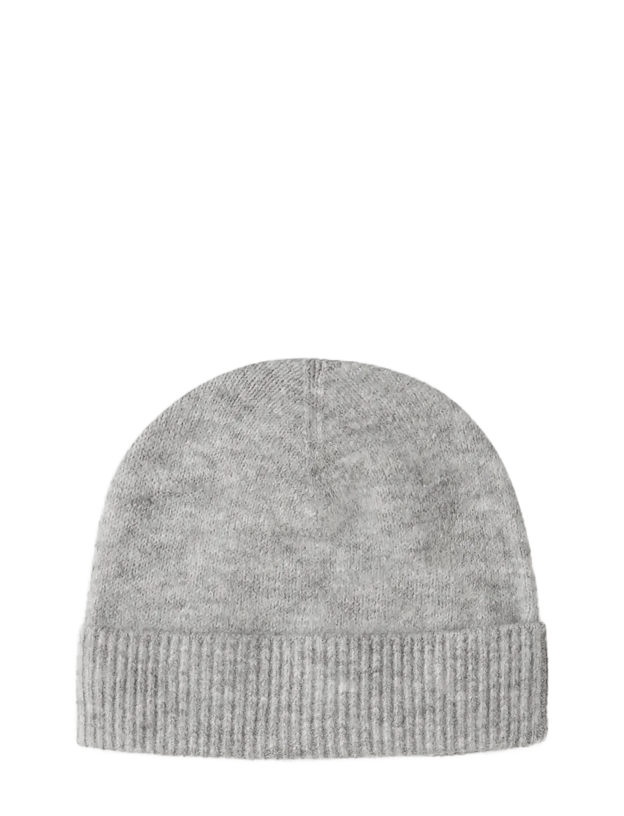 LMTD - NLFLODET KNIT HAT - beanies - light grey melange - 1