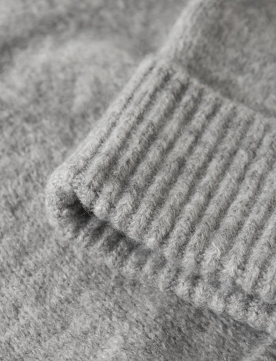 LMTD - NLFLODET KNIT HAT - beanies - light grey melange - 2