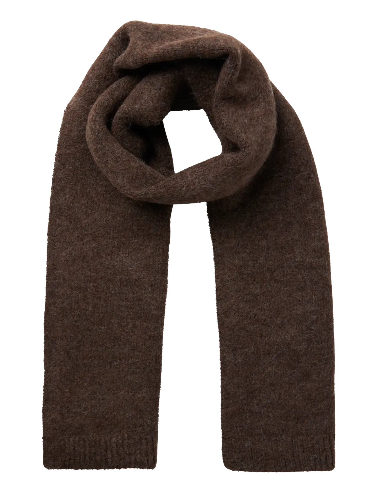 LMTD Nlflodet Knit Scarf, One Size, Scarves & Neckwarmers, Braun - Scarves, Kinder