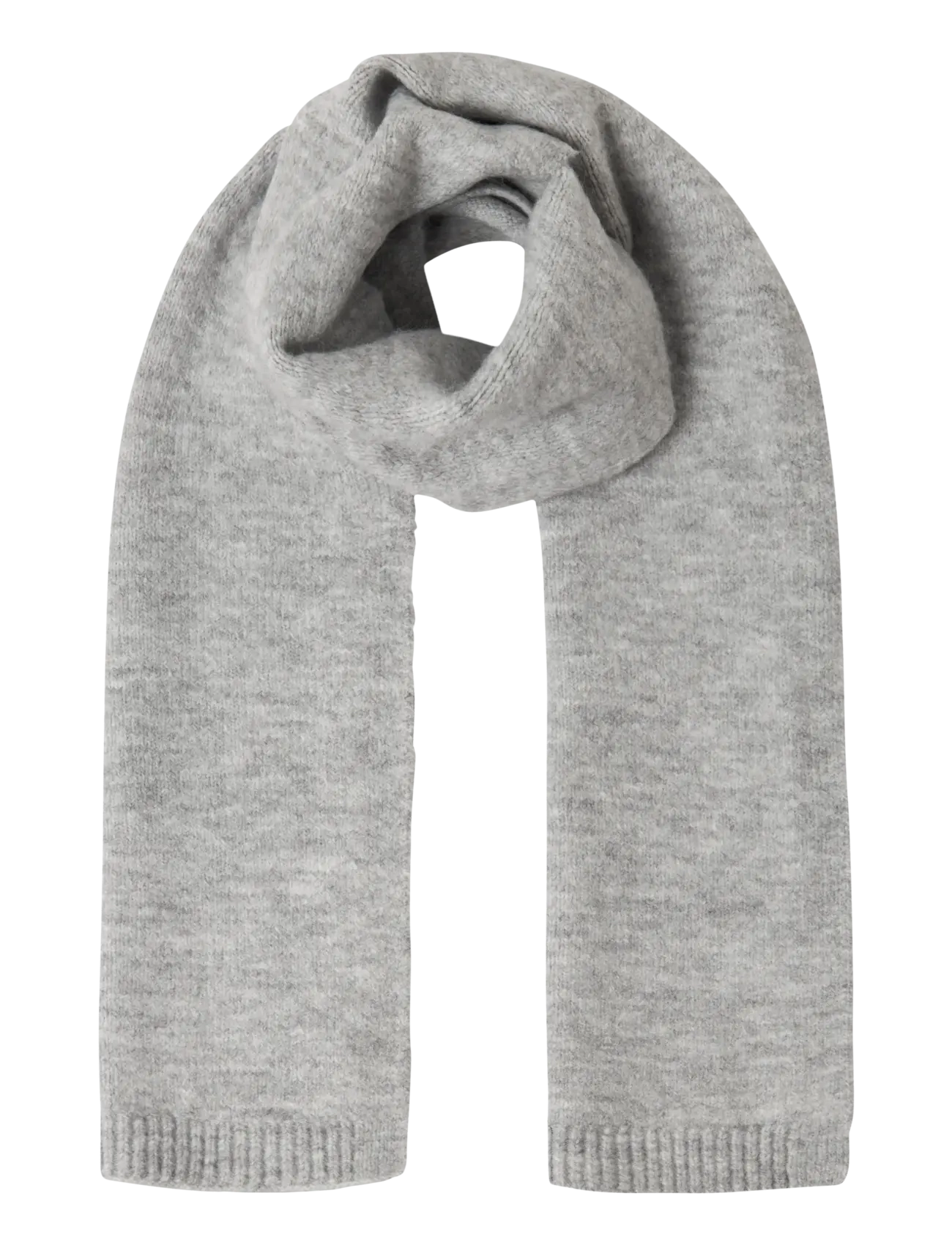 LMTD Nlflodet Knit Scarf, One Size, Scarves & Neckwarmers, Grau - Scarves, Kinder
