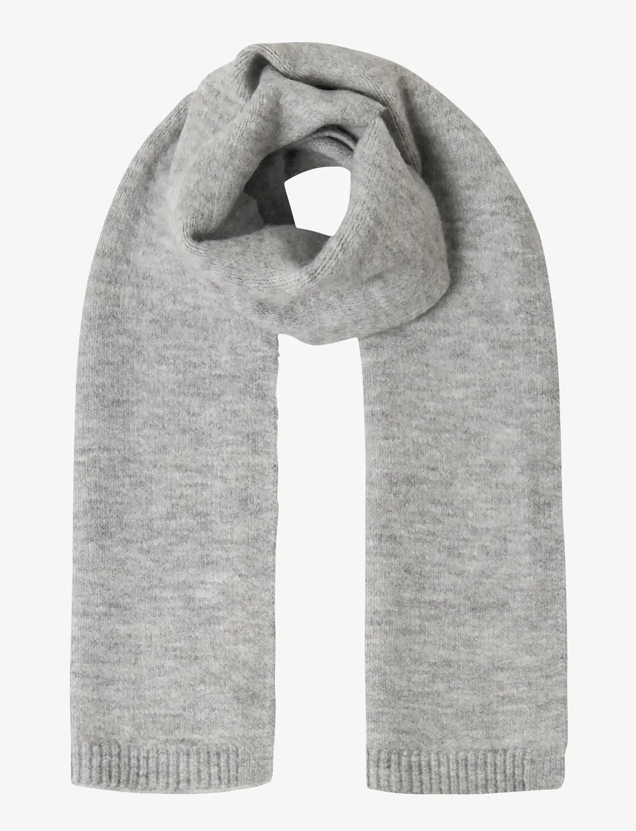 LMTD - NLFLODET KNIT SCARF - accessories - light grey melange - 0