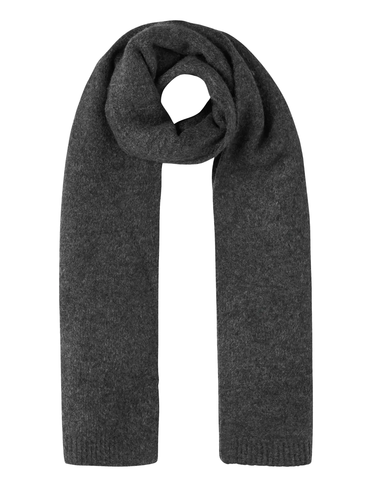 LMTD Nlflodet Knit Scarf, One Size, Scarves & Neckwarmers, Grau - Scarves, Kinder