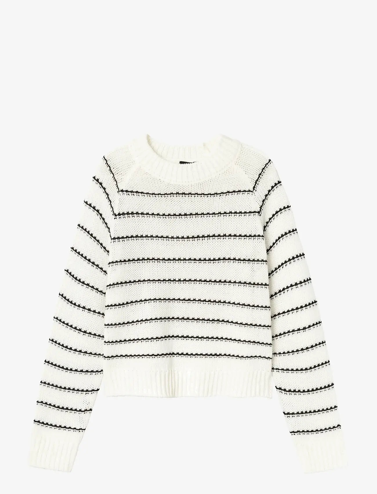 LMTD - NLFNAGILO LS O-NECK KNIT - trøjer - white alyssum - 0