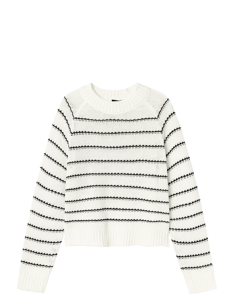 LMTD - NLFNAGILO LS O-NECK KNIT - pullover - white alyssum - 0