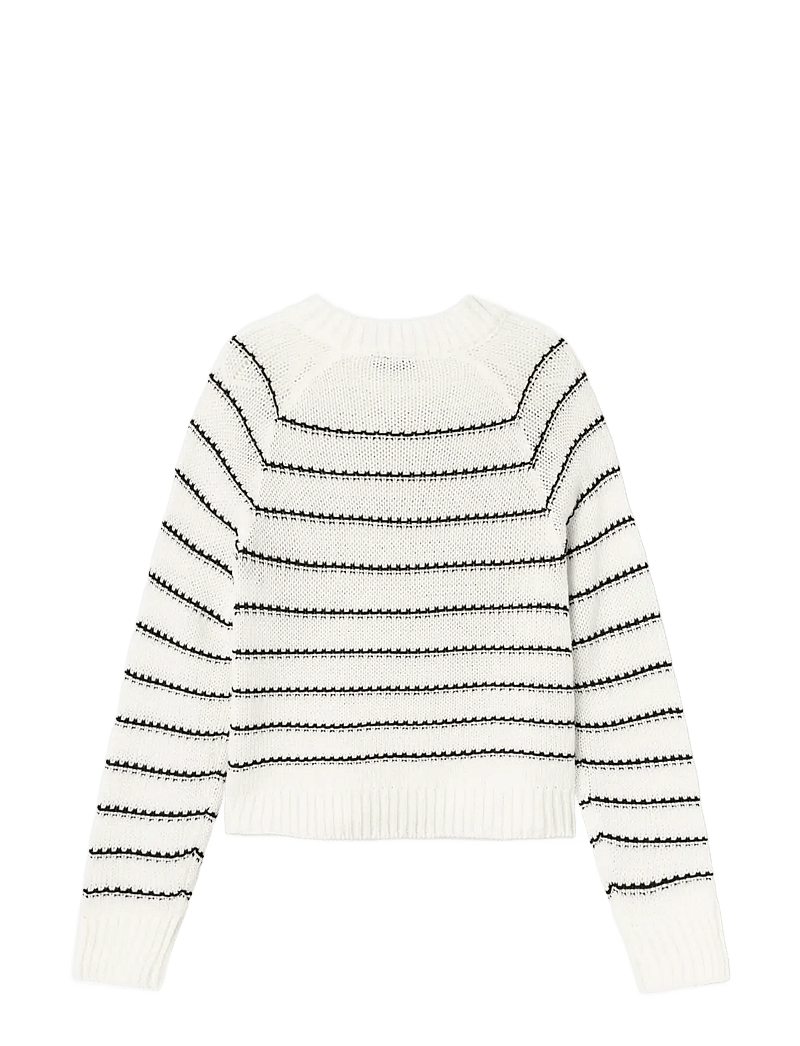 LMTD - NLFNAGILO LS O-NECK KNIT - pullover - white alyssum - 1