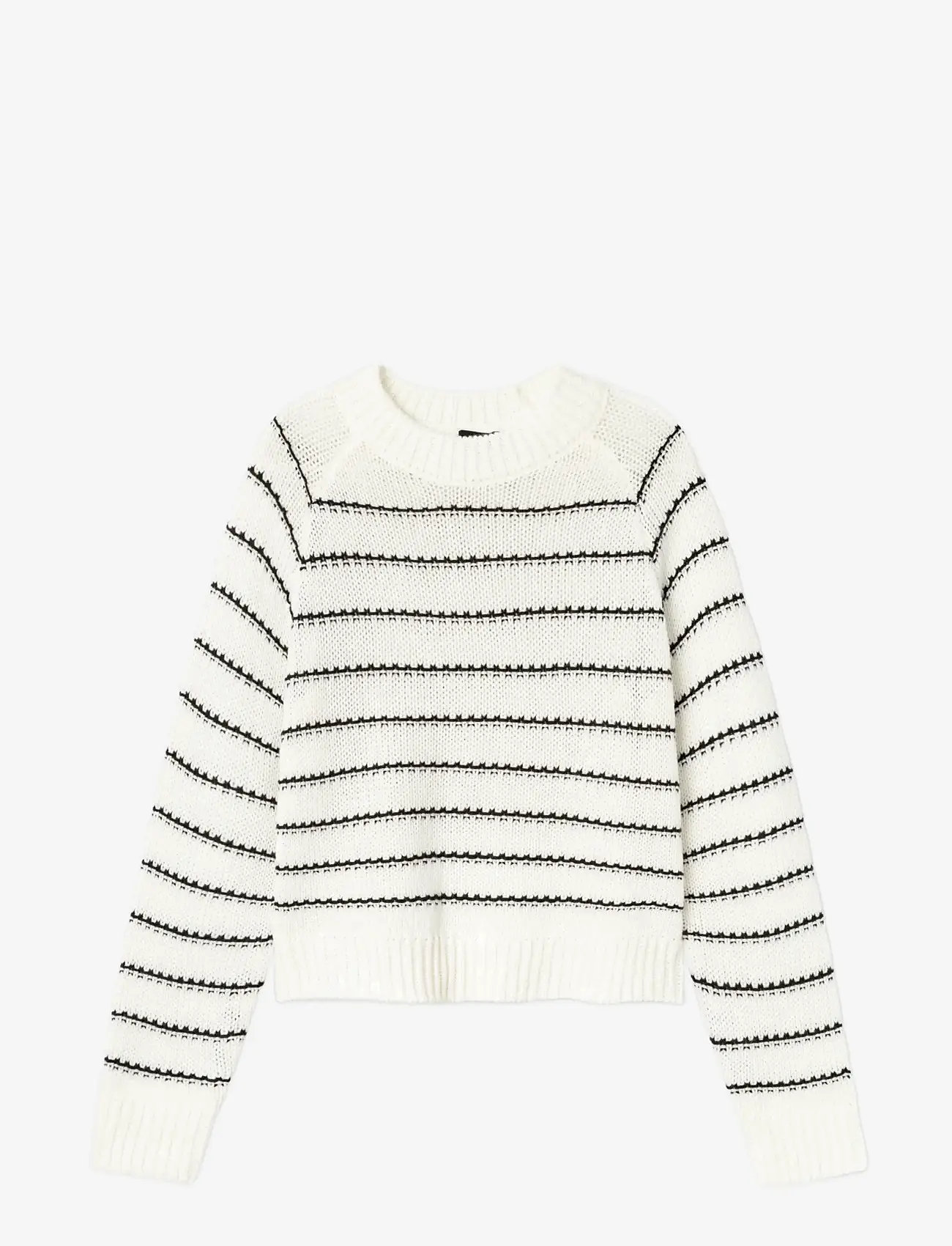 LMTD - NLFNAGILO LS O-NECK KNIT - trøjer - white alyssum - 2