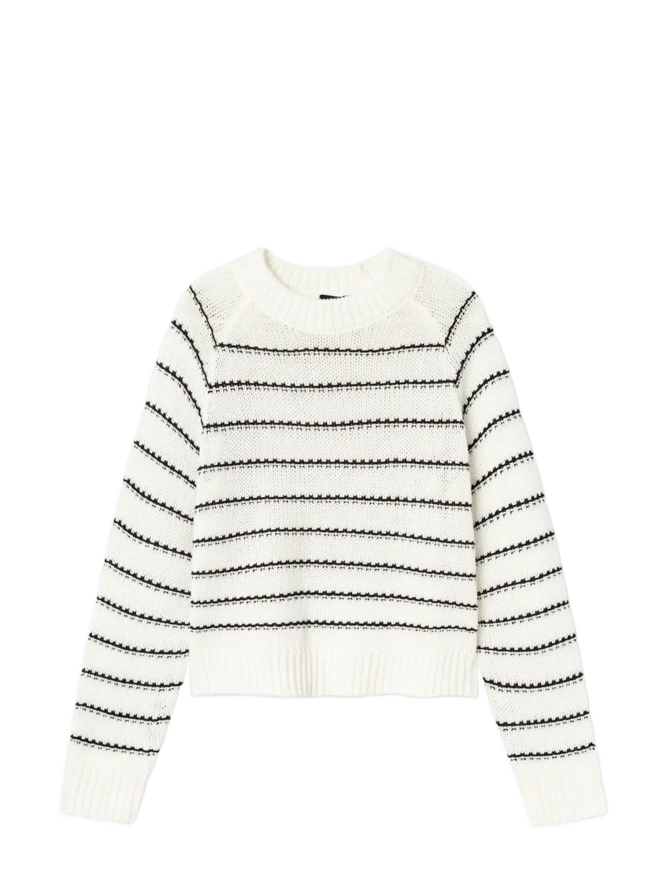 LMTD - NLFNAGILO LS O-NECK KNIT - džemprid - white alyssum - 2