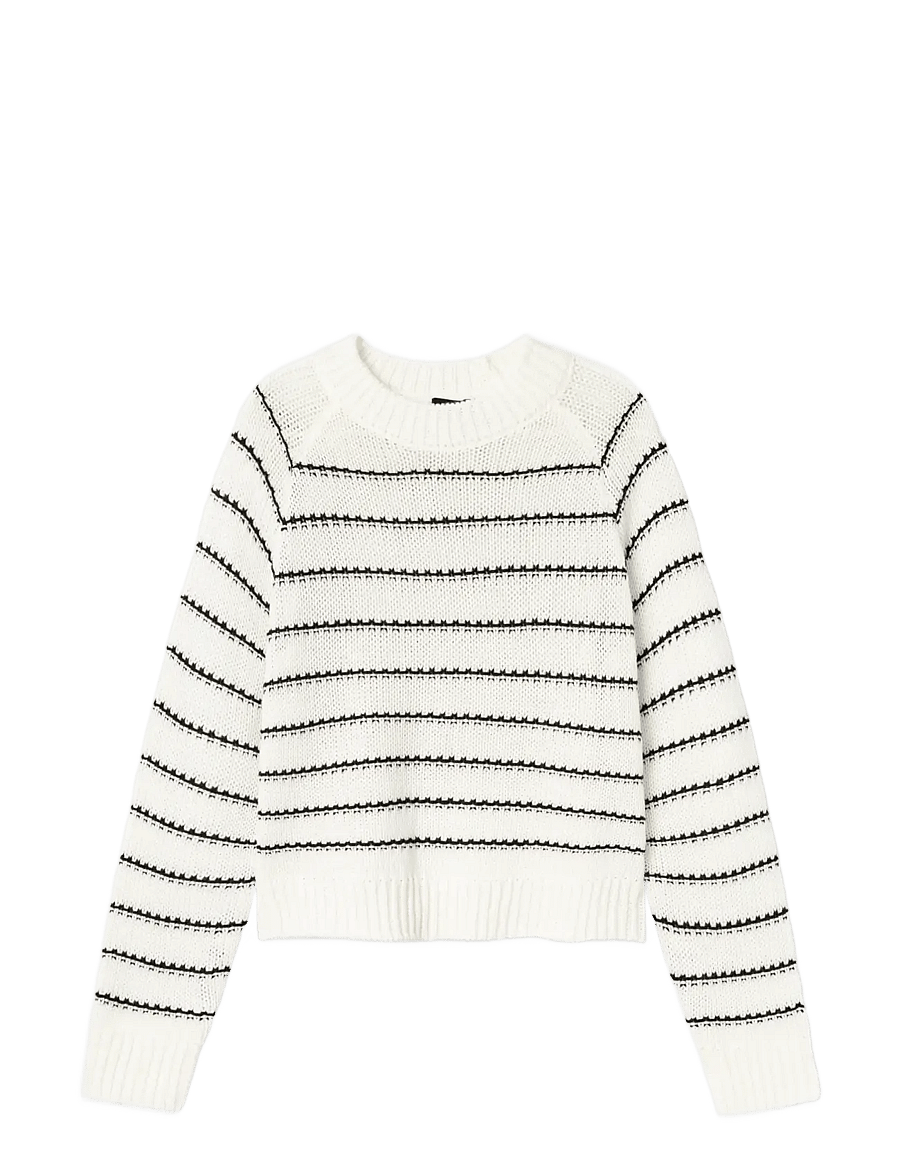 LMTD - NLFNAGILO LS O-NECK KNIT - pullover - white alyssum - 2
