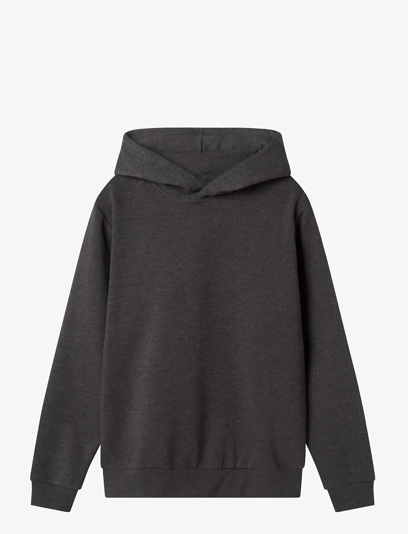 LMTD - NLNNIZU LS BRU SWEAT W. HOOD NOOS - kapuutsiga dressipluusid - dark grey melange - 0