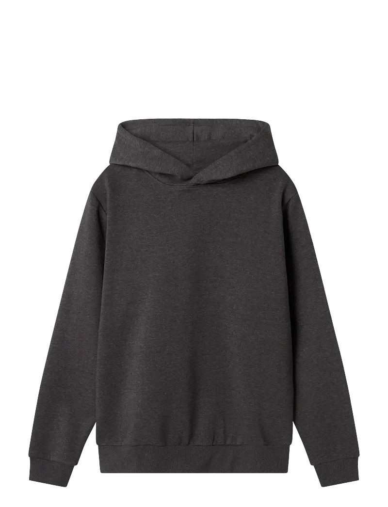 LMTD - NLNNIZU LS BRU SWEAT W. HOOD NOOS - kapuutsiga dressipluusid - dark grey melange - 0