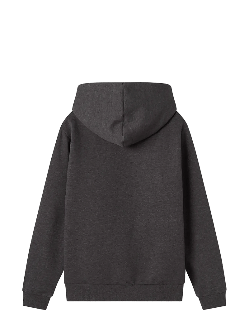 LMTD - NLNNIZU LS BRU SWEAT W. HOOD NOOS - kapuutsiga dressipluusid - dark grey melange - 1