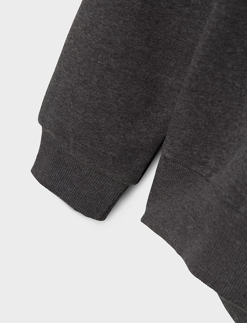 LMTD - NLNNIZU LS BRU SWEAT W. HOOD NOOS - kapuutsiga dressipluusid - dark grey melange - 4