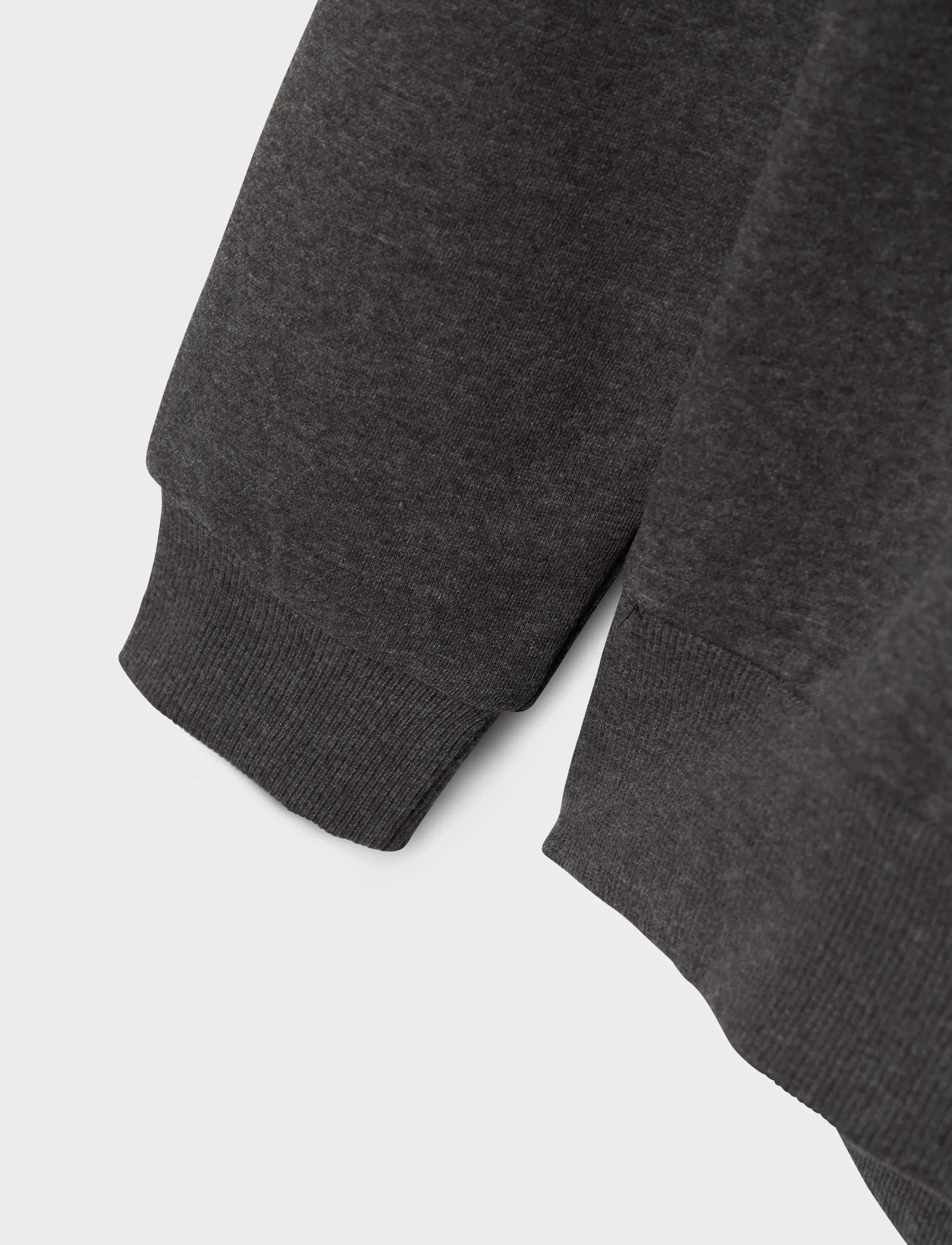 LMTD - NLNNIZU LS BRU SWEAT W. HOOD NOOS - kapuutsiga dressipluusid - dark grey melange - 4