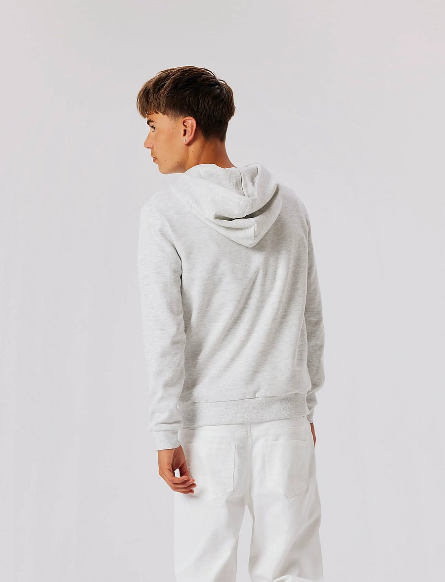 LMTD - NLNNIZU LS BRU SWEAT W. HOOD NOOS - hættetrøjer - light grey melange - 3
