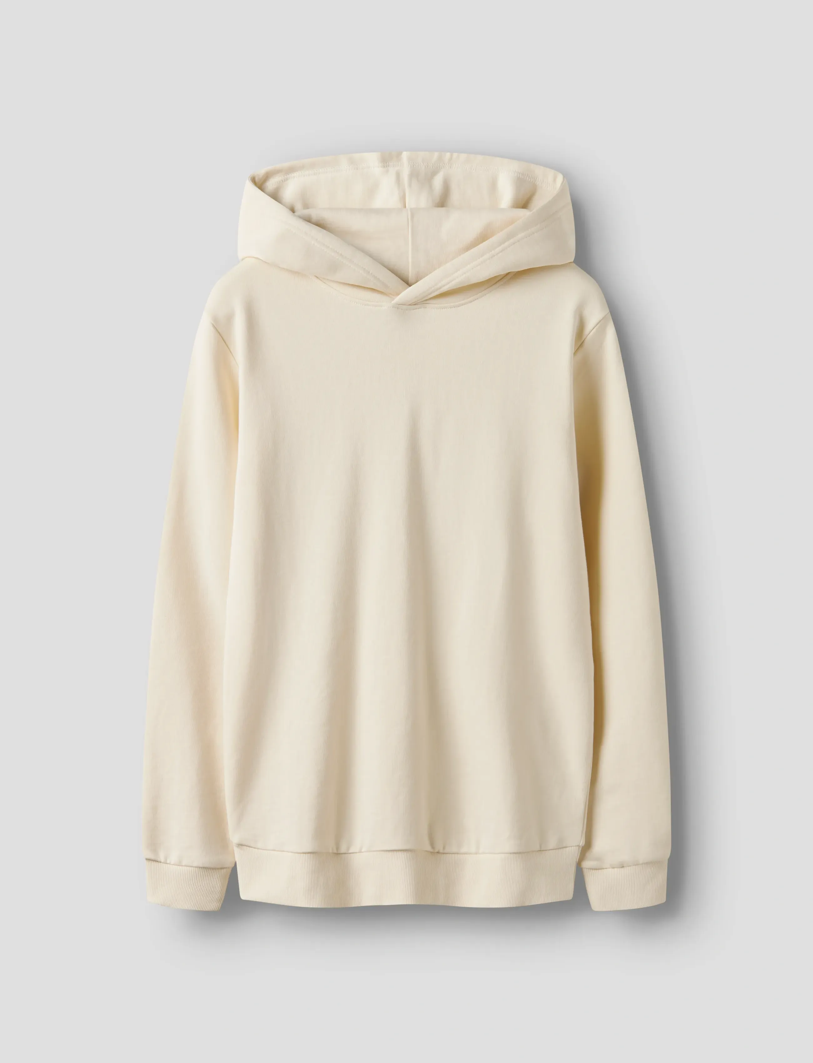 LMTD NLNNIZU LS BRU SWEAT W. HOOD NOOS - Sweatshirts & Hættetrøjer - TURTLEDOVE / cream