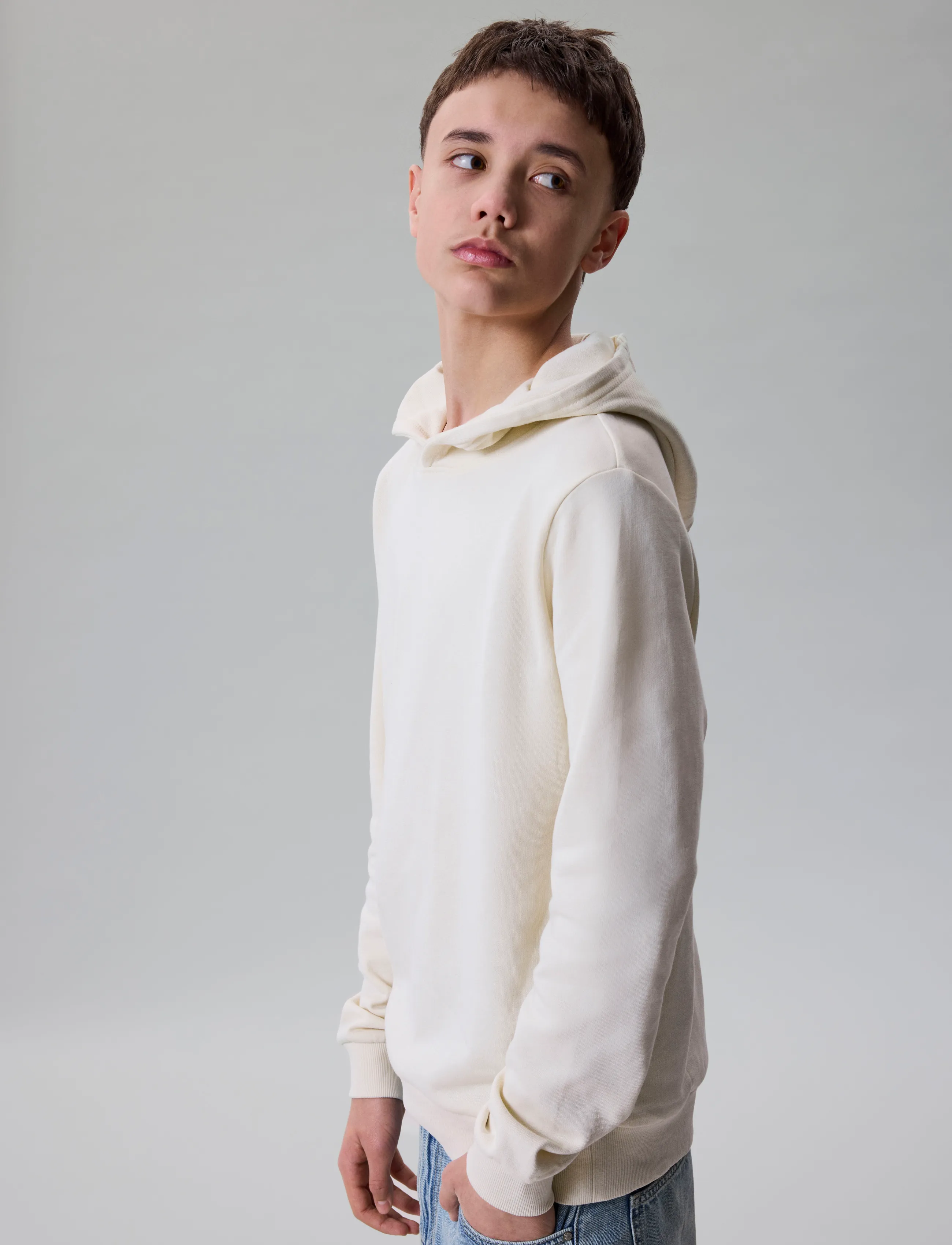 LMTD - NLNNIZU LS BRU SWEAT W. HOOD NOOS - huvtröjor - turtledove - 5