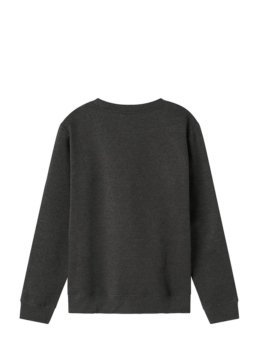 LMTD - NLNNIZU LS BRU O-NECK SWEAT NOOS - sweatshirts - dark grey melange - 2