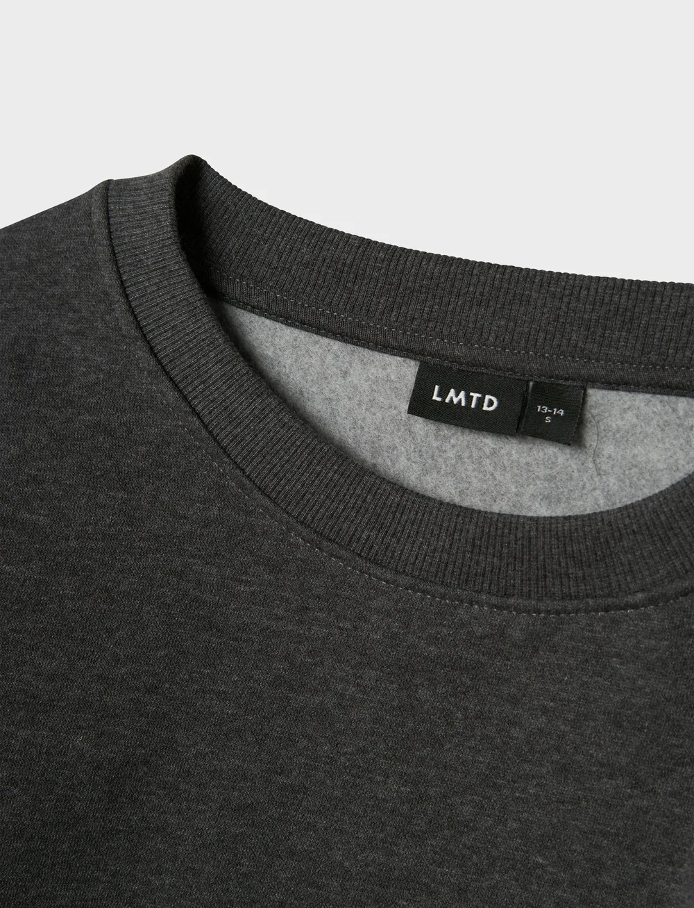 LMTD - NLNNIZU LS BRU O-NECK SWEAT NOOS - sweatshirts - dark grey melange - 0