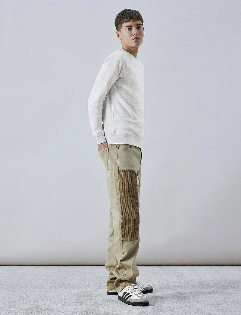 LMTD - NLNNIZU LS BRU O-NECK SWEAT NOOS - sweatshirts - light grey melange - 5