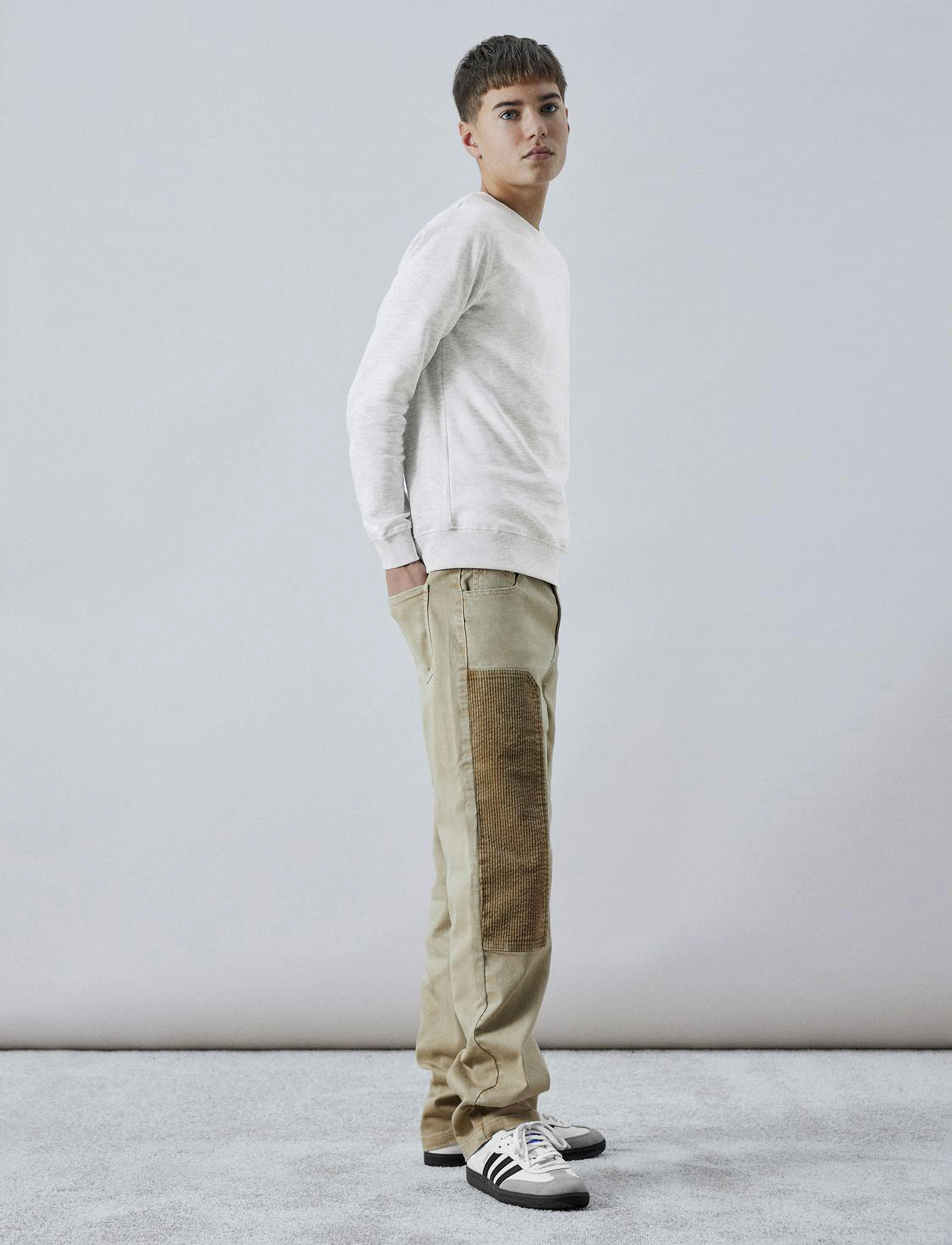 LMTD - NLNNIZU LS BRU O-NECK SWEAT NOOS - sweatshirts - light grey melange - 5