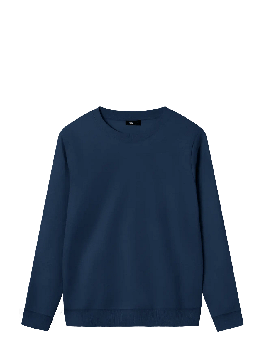LMTD - NLNNIZU LS BRU O-NECK SWEAT NOOS - sweatshirts - navy blazer - 0