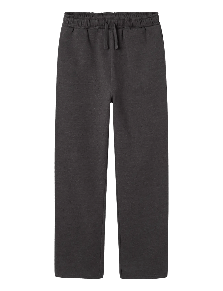 LMTD - NLNNIZU BRU STRAIGHT SWEAT PANT NOOS - joggings - dark grey melange - 0