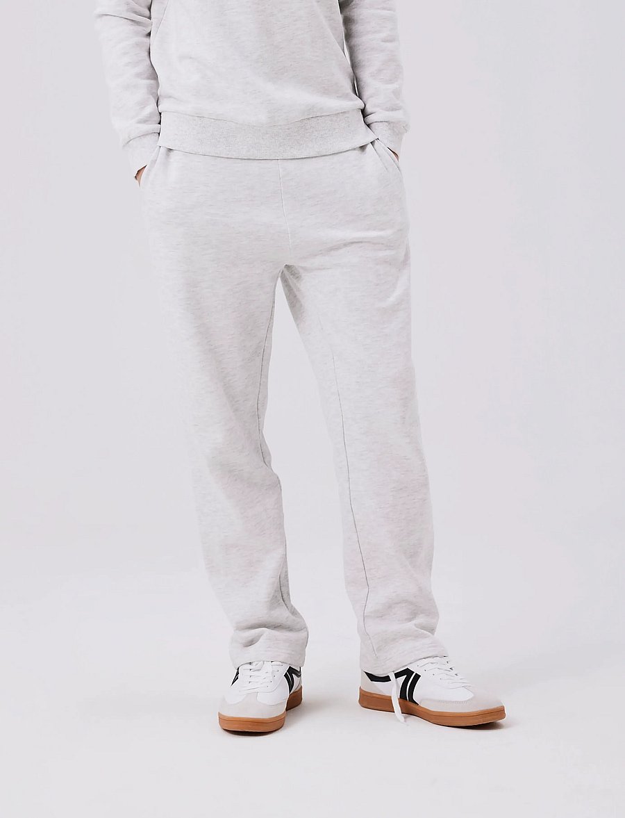 LMTD - NLNNIZU BRU STRAIGHT SWEAT PANT NOOS - sweatpants - light grey melange - 0