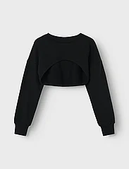 LMTD - NLFBAJA LS SHRUG - sweatshirts - black - 4