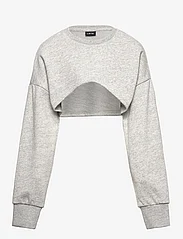 LMTD - NLFBAJA LS SHRUG - sportiska stila džemperi - grey melange - 0
