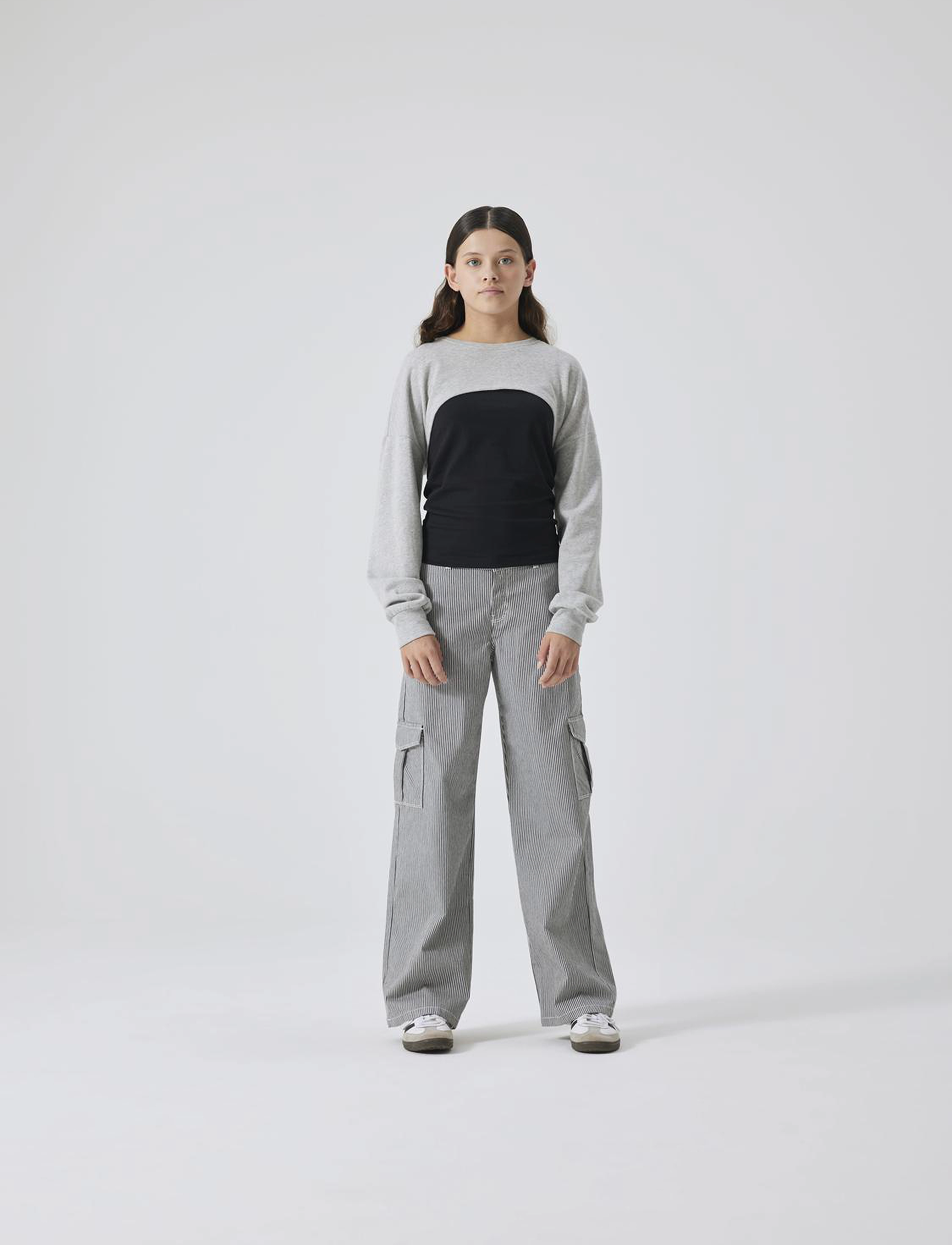 LMTD - NLFBAJA LS SHRUG - grey melange - 2