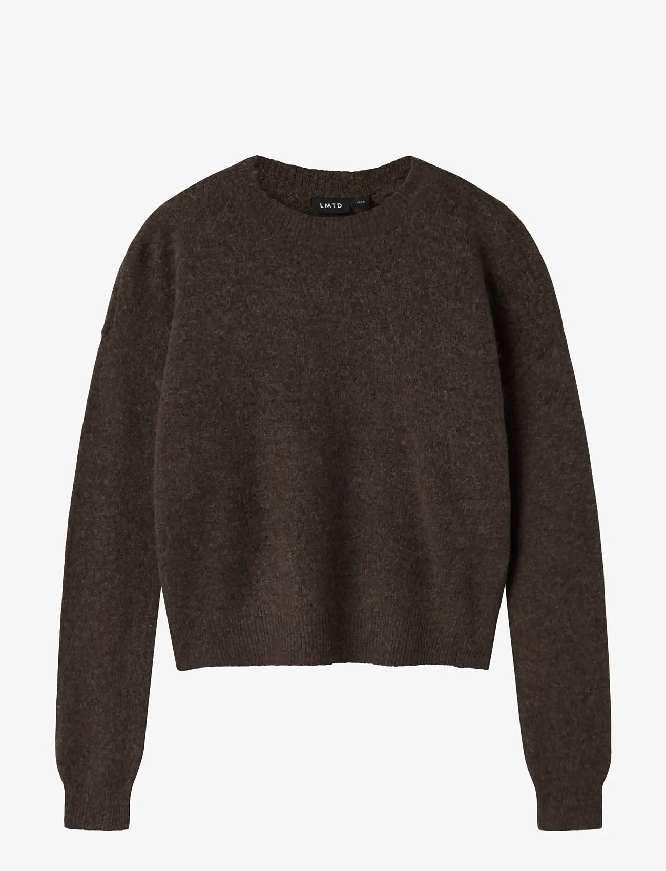 LMTD - NLFLODET LS SHORT KNIT NOOS - pullover - chocolate brown - 1