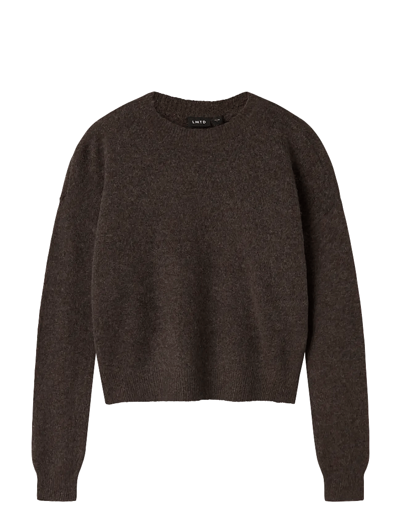 LMTD - NLFLODET LS SHORT KNIT NOOS - pullover - chocolate brown - 1
