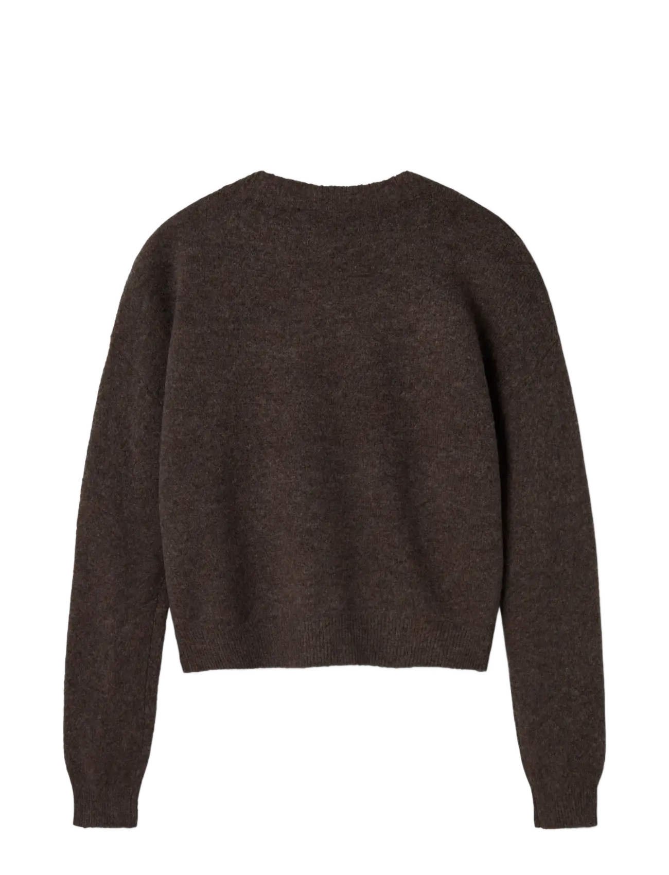 LMTD - NLFLODET LS SHORT KNIT NOOS - jumpers - chocolate brown - 2