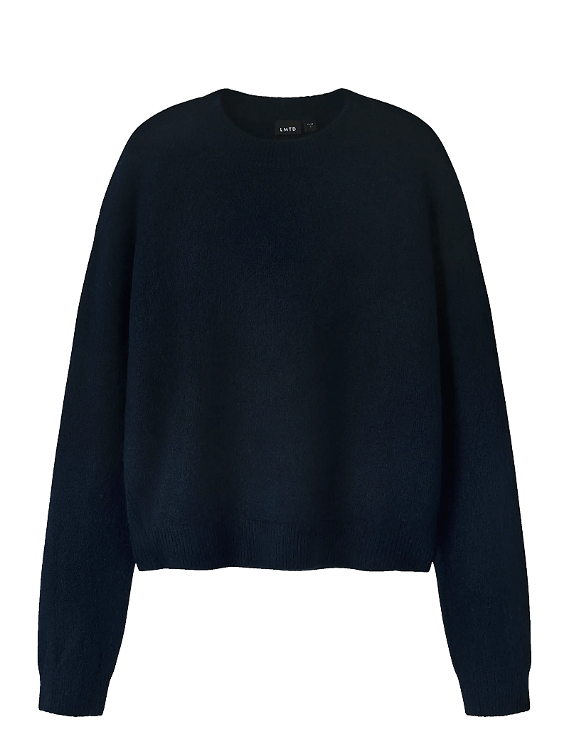 LMTD - NLFLODET LS SHORT KNIT NOOS - stickade tröjor - dark sapphire - 0