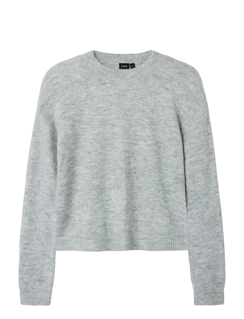 LMTD - NLFLODET LS SHORT KNIT NOOS - džemprid - light grey melange - 1