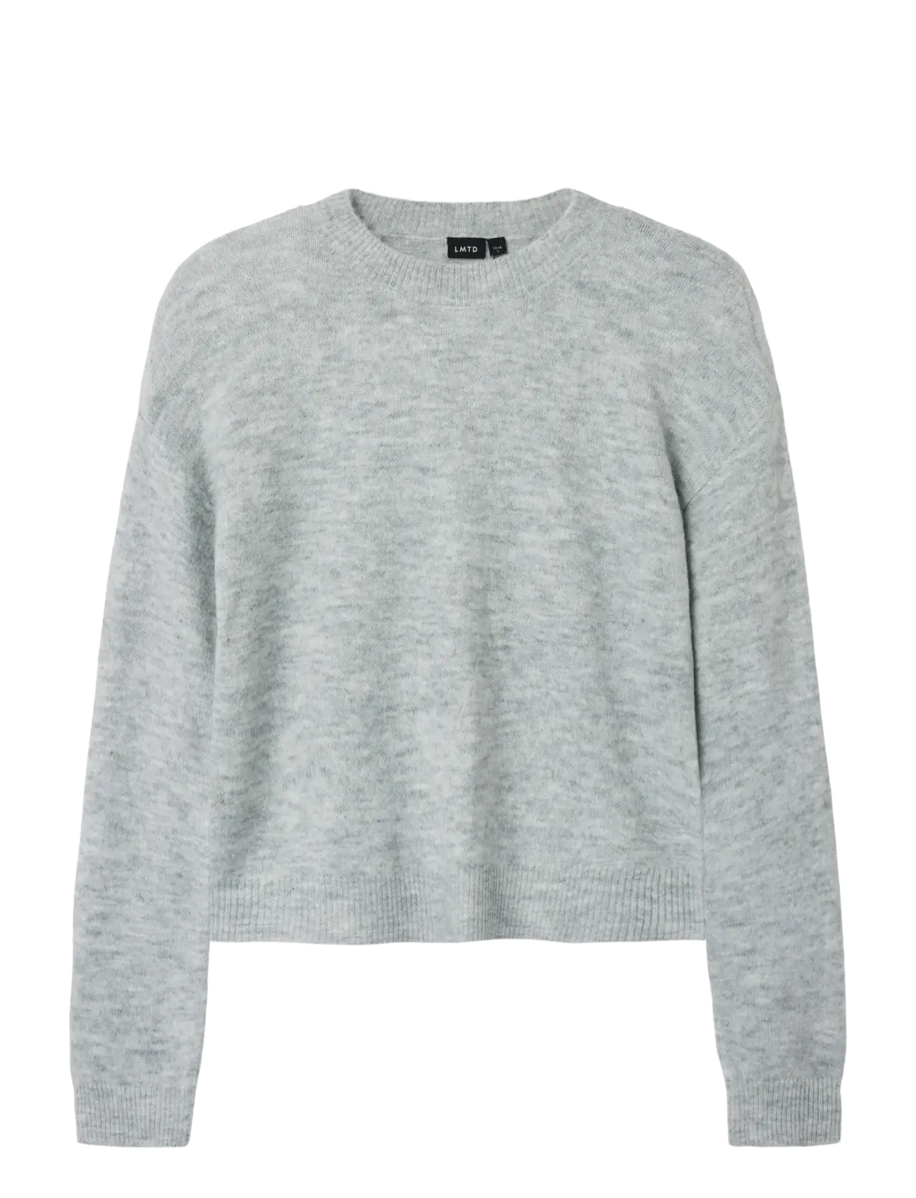 LMTD NLFLODET LS SHORT KNIT NOOS - Pullover - LIGHT GREY MELANGE / grey