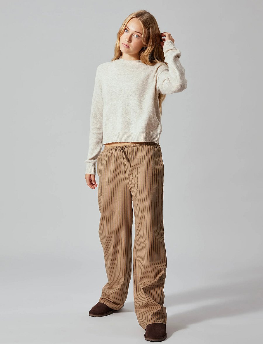 LMTD - NLFLODET LS SHORT KNIT NOOS - pullover - peyote - 3
