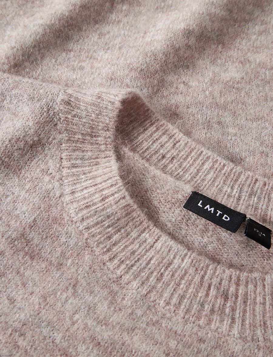 LMTD - NLFLODET LS SHORT KNIT NOOS - pullover - peyote - 4