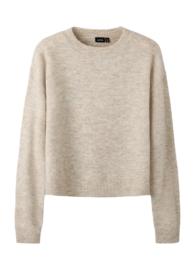 LMTD - NLFLODET LS SHORT KNIT NOOS - stickade tröjor - peyote melange - 0