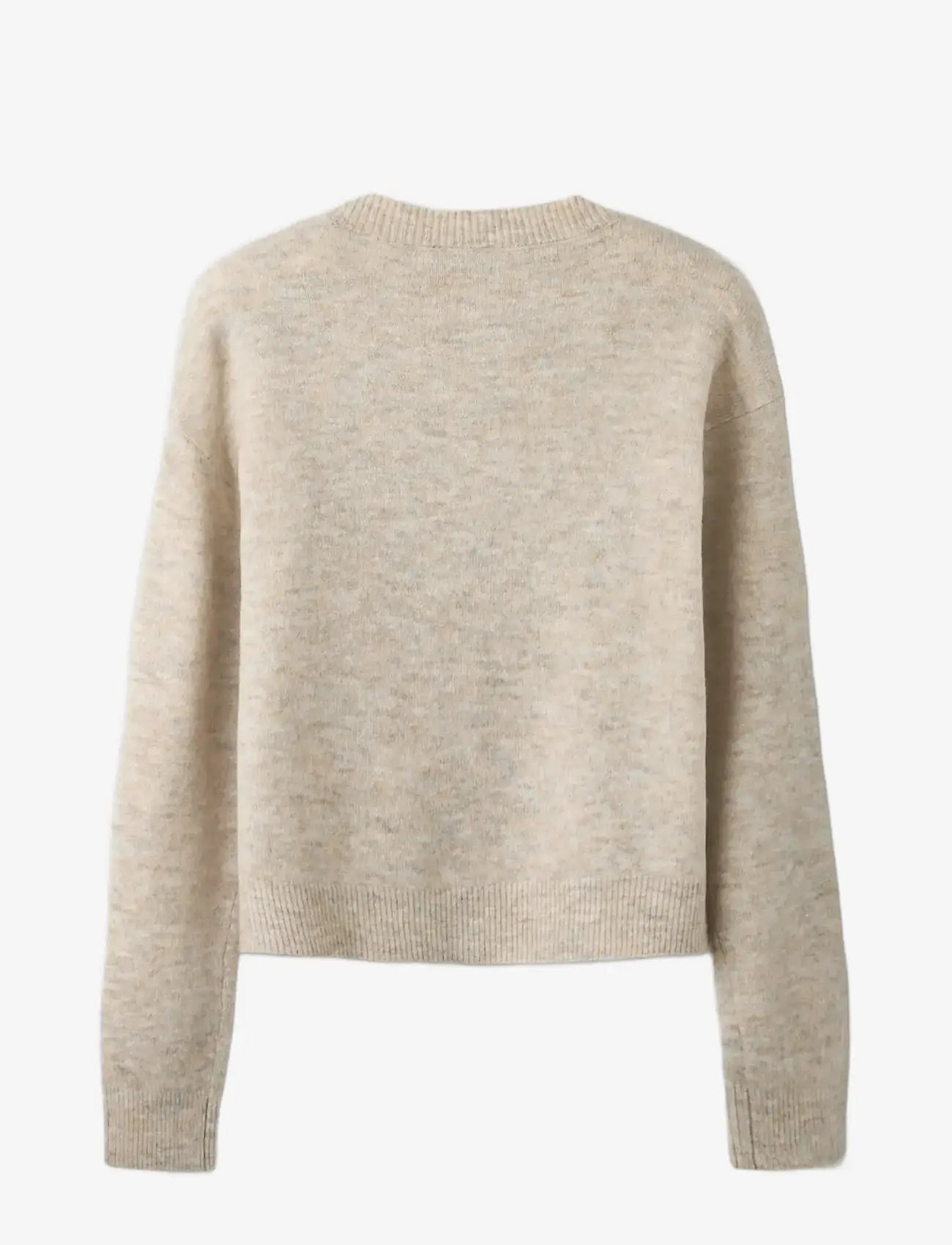 LMTD - NLFLODET LS SHORT KNIT NOOS - stickade tröjor - peyote melange - 1