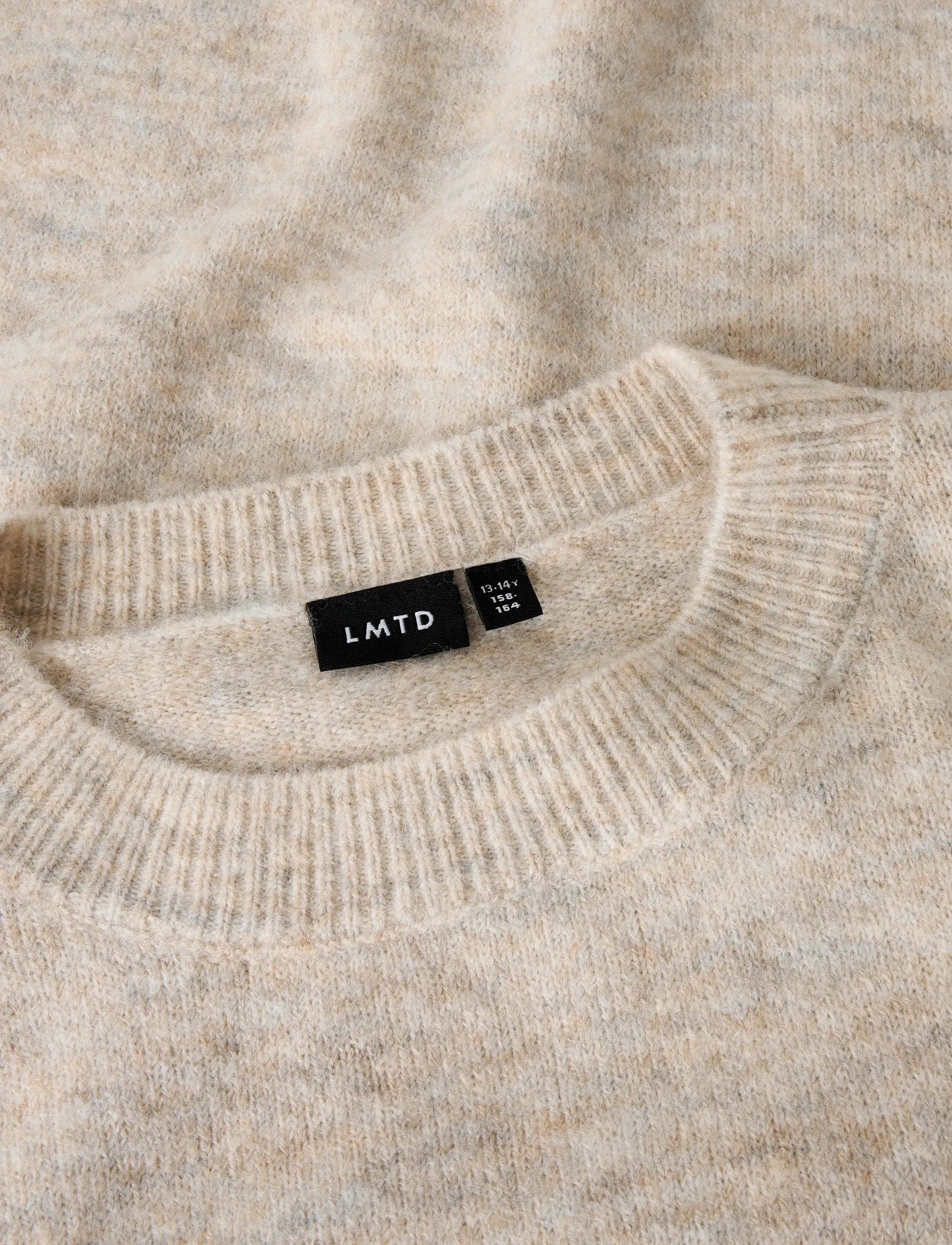 LMTD - NLFLODET LS SHORT KNIT NOOS - stickade tröjor - peyote melange - 5