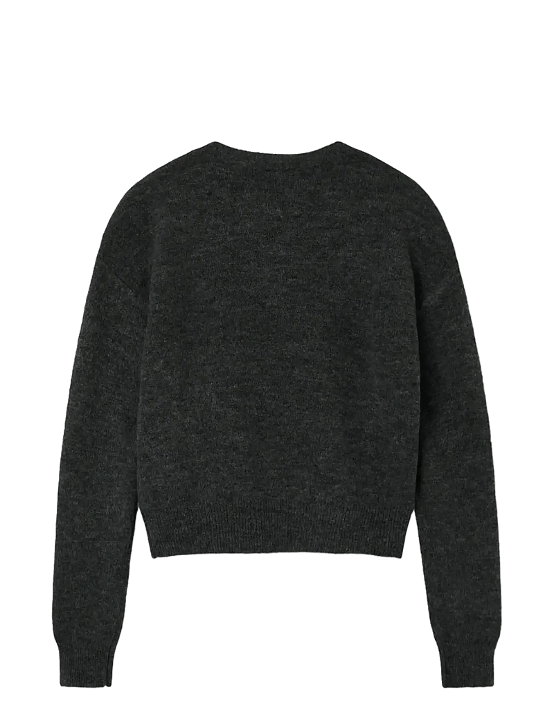 LMTD - NLFLODET LS SHORT KNIT NOOS - džemprid - raven - 2