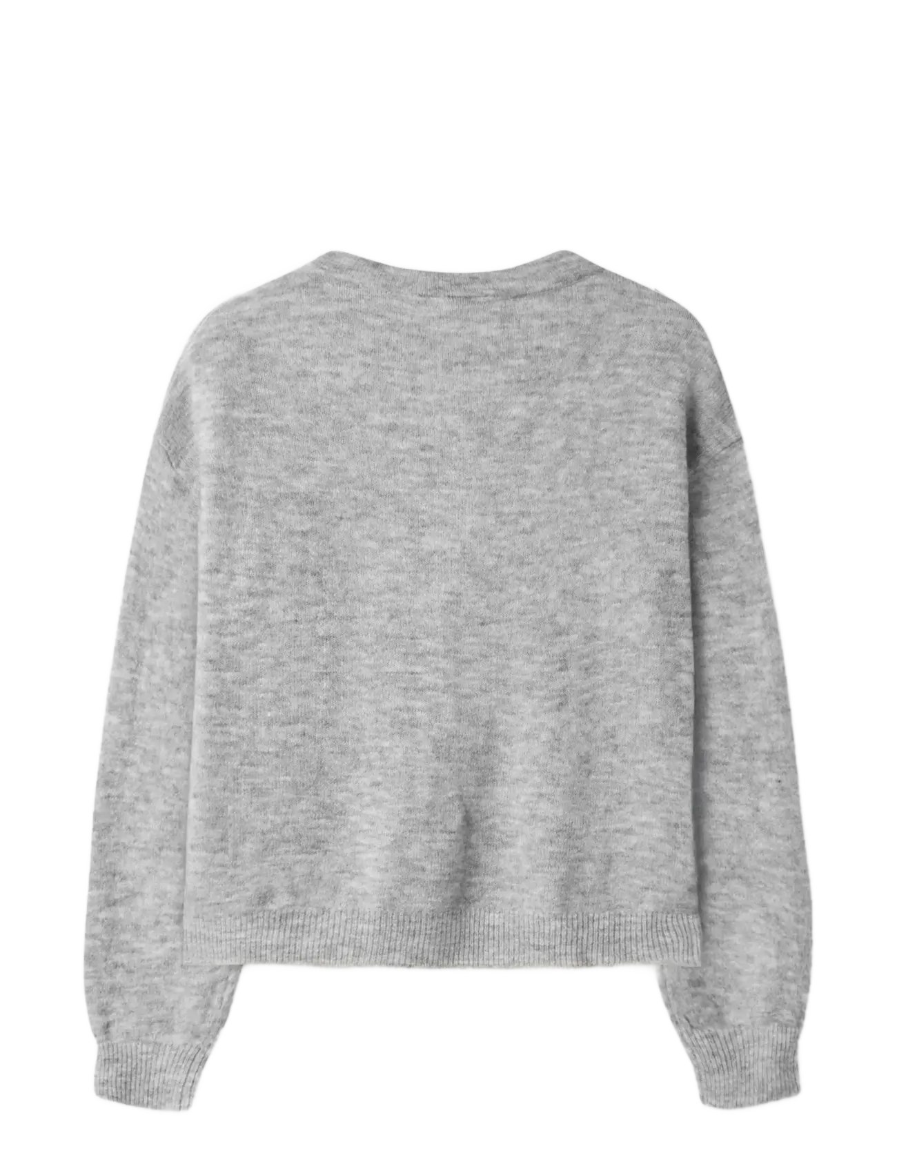 LMTD - NLFLODET LS SHORT KNIT CARDIGAN NOOS - gebreide vesten - light grey melange - 2