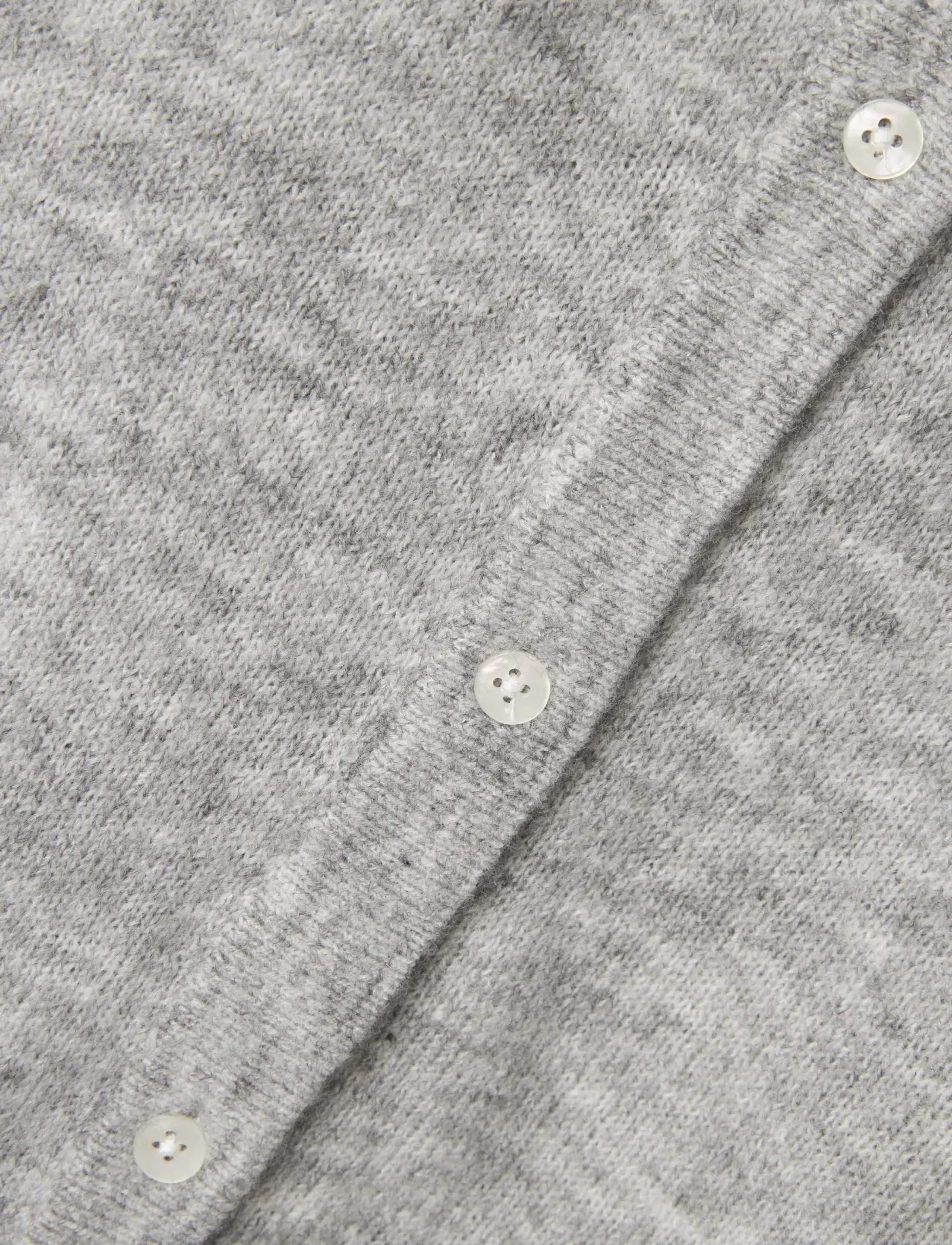 LMTD - NLFLODET LS SHORT KNIT CARDIGAN NOOS - gebreide vesten - light grey melange - 5